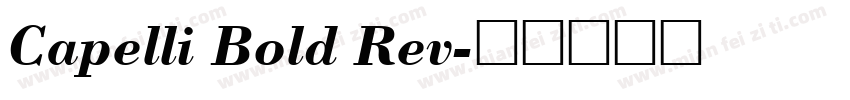 Capelli Bold Rev字体转换
